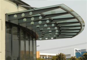 厂家直销钢结构钢化夹胶玻璃雨棚
