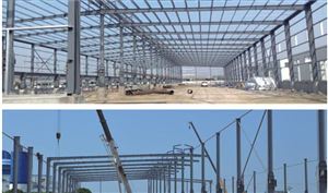 厂家直销 高层钢结构 仓库厂房搭建 双层钢架结构工程仓库